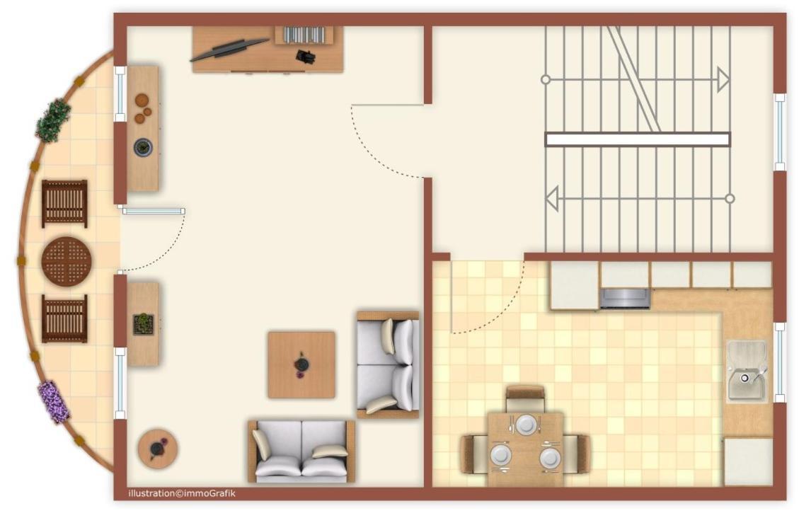 罗斯托克Kapitaenshaus Moewenblick公寓 外观 照片